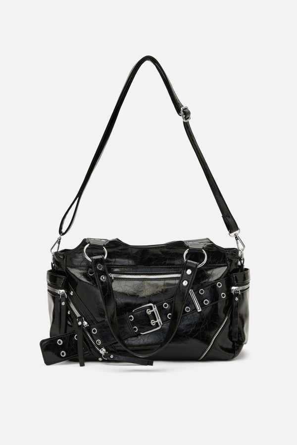 Dangerfield - Belted Shoulder Bag - black