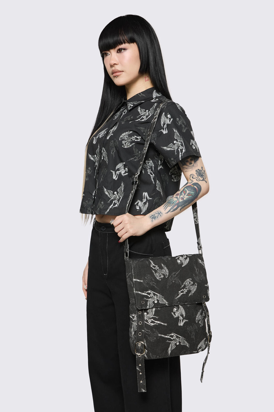 Dangerfield - Archangel Printed Bag - black