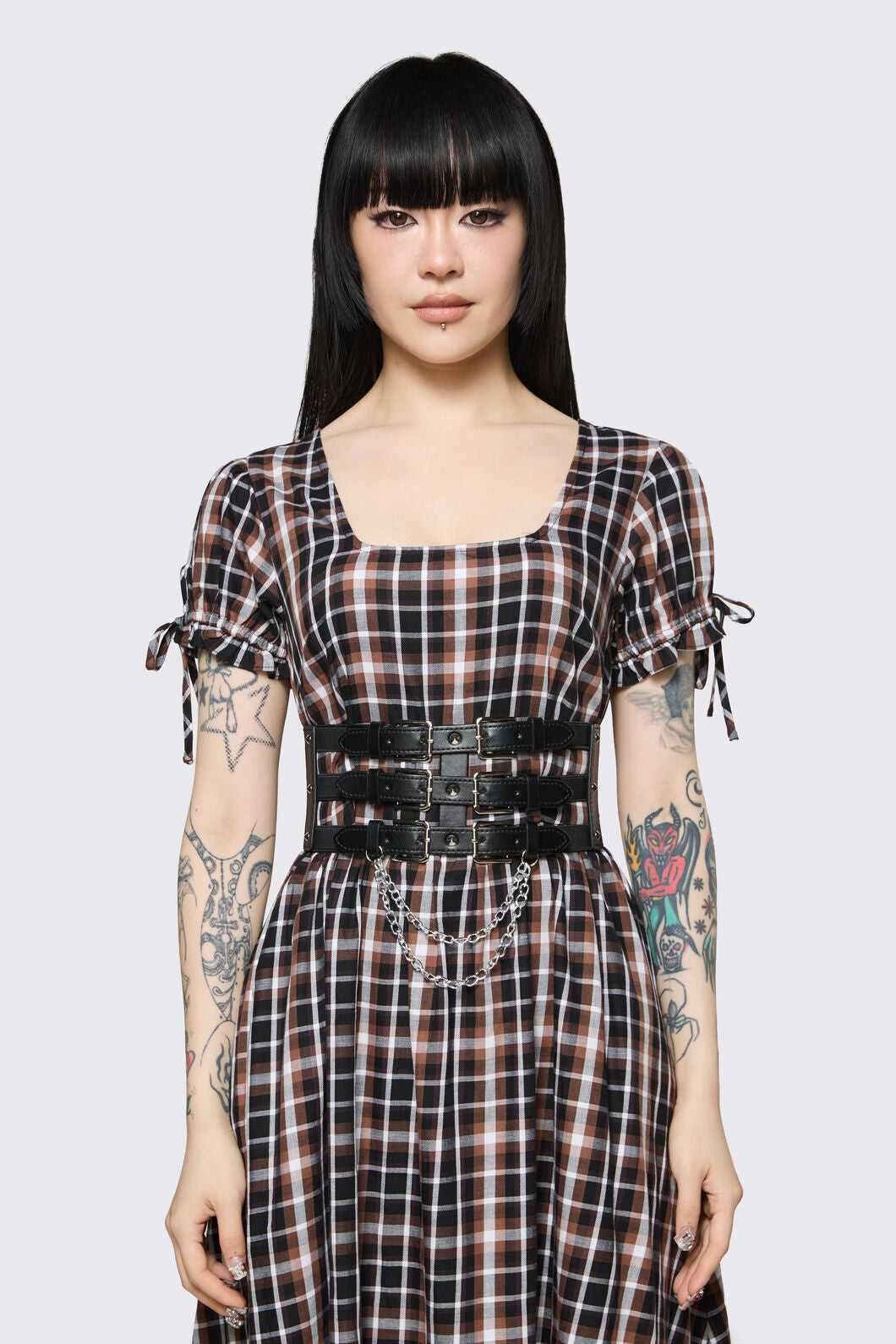 Dangerfield - Buckle Chain Waist Belt - black
