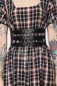 Dangerfield - Buckle Chain Waist Belt - black