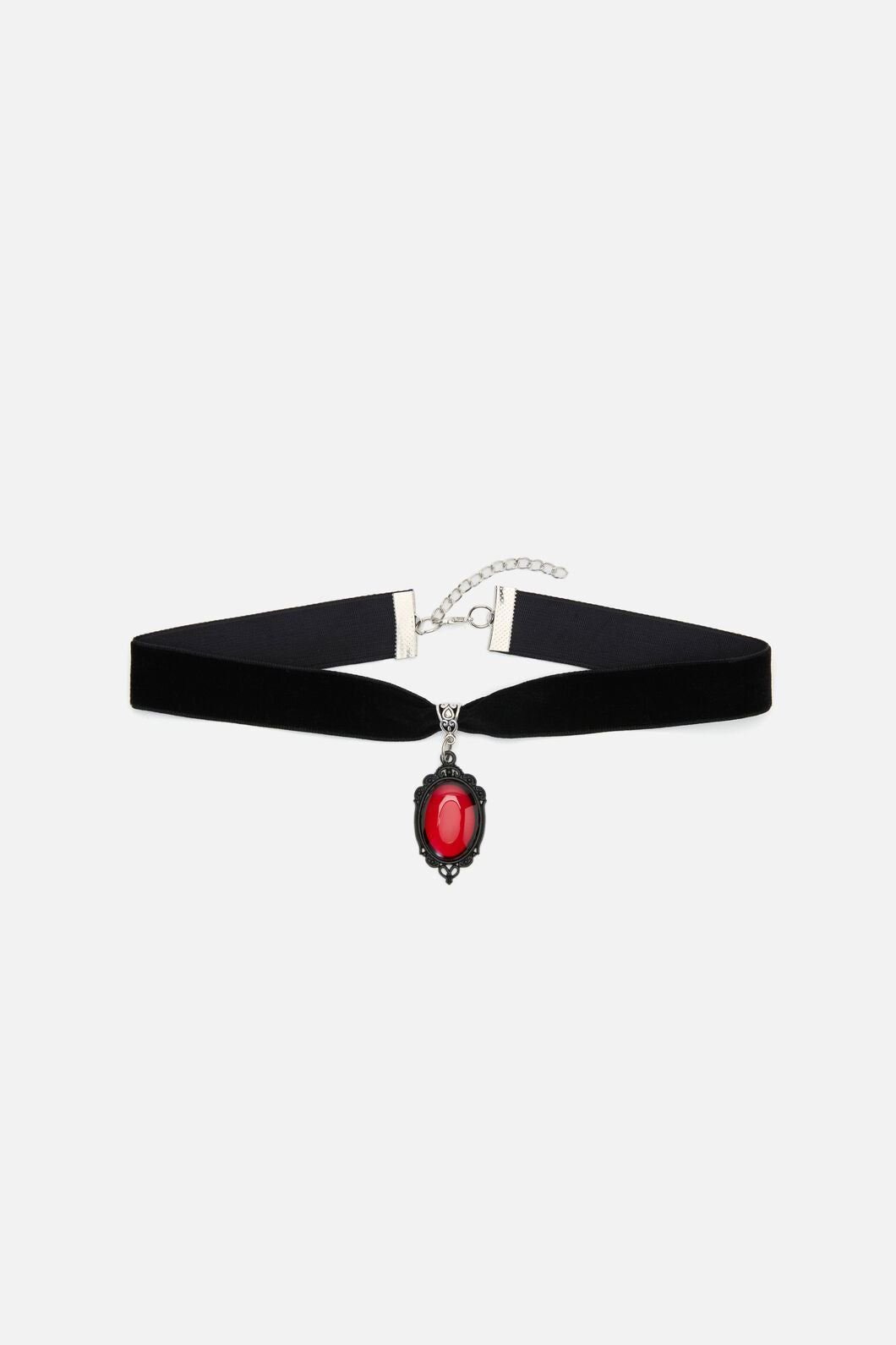 Dangerfield - Red Velvet Charm Choker - black-red