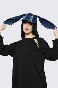 Dangerfield - Distressed Ears Cap - indigo