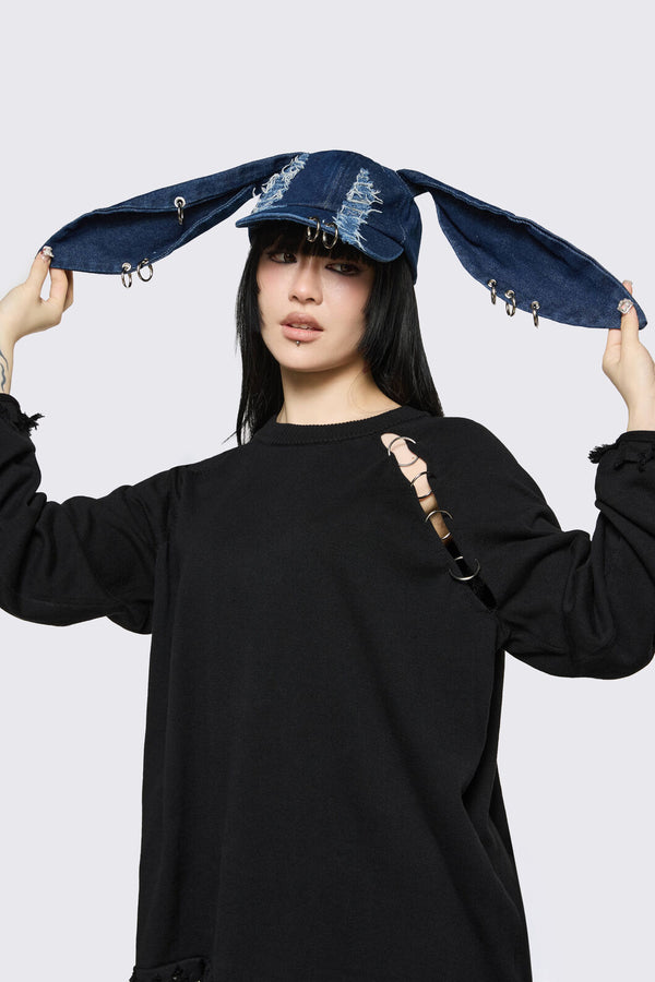 Dangerfield - Distressed Ears Cap - indigo
