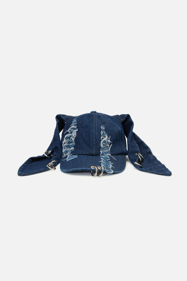 Dangerfield - Distressed Ears Cap - indigo