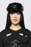 Dangerfield - PU Page Hat - black