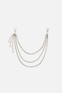 Dangerfield - Stars Charm Jean Chain - silver