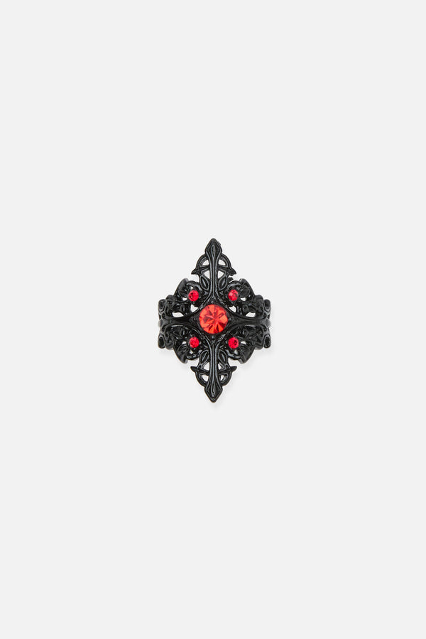 Dangerfield - Gothic Open Back Ring - black
