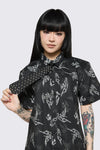 Dangerfield - Stud Neck Tie - black-silver