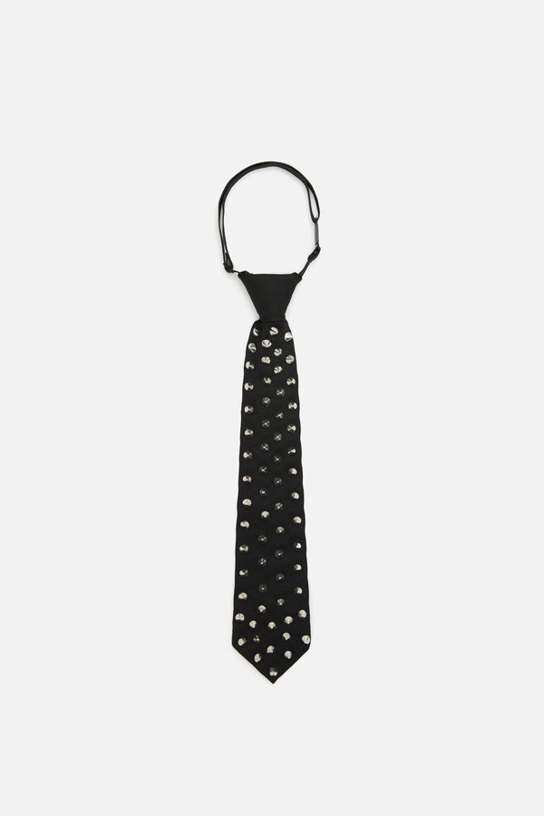 Dangerfield - Stud Neck Tie - black-silver