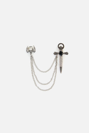 Dangerfield - Archangel Chain Pin - silver