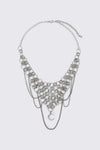 Dangerfield - Chain Moon Necklace - silver