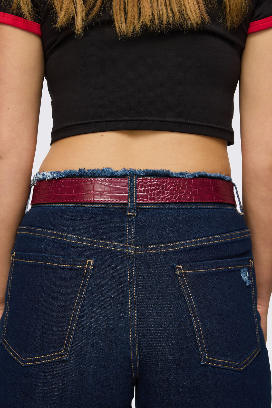 Dangerfield - Star Buckle Belt - dark-red