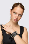 Dangerfield - Wide Stud Cuff - black