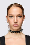 Dangerfield - Mixed Length Spike Choker - black
