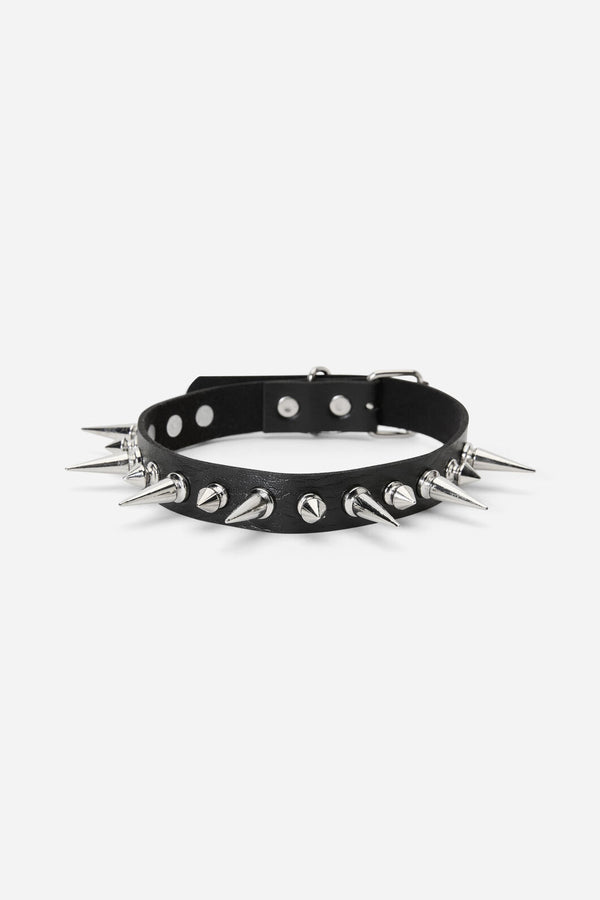 Dangerfield - Mixed Length Spike Choker - black