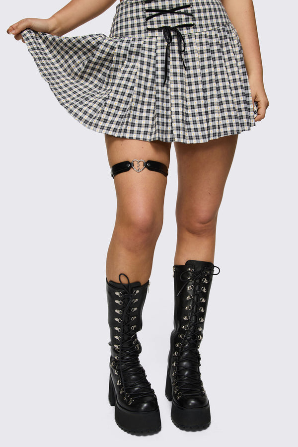 Dangerfield - Broken Heart Garter - black