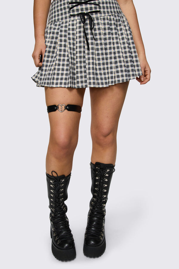 Dangerfield - Broken Heart Garter - black