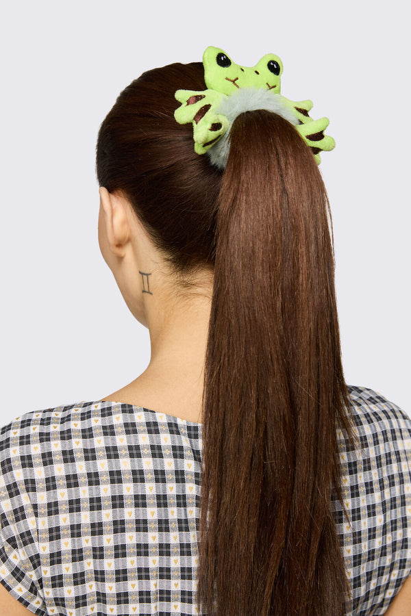 Dangerfield - Frog Scrunchie - green