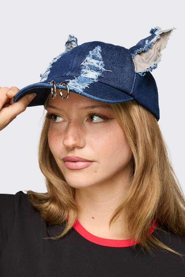 Dangerfield - Dizzy Denim Ears Hat - indigo