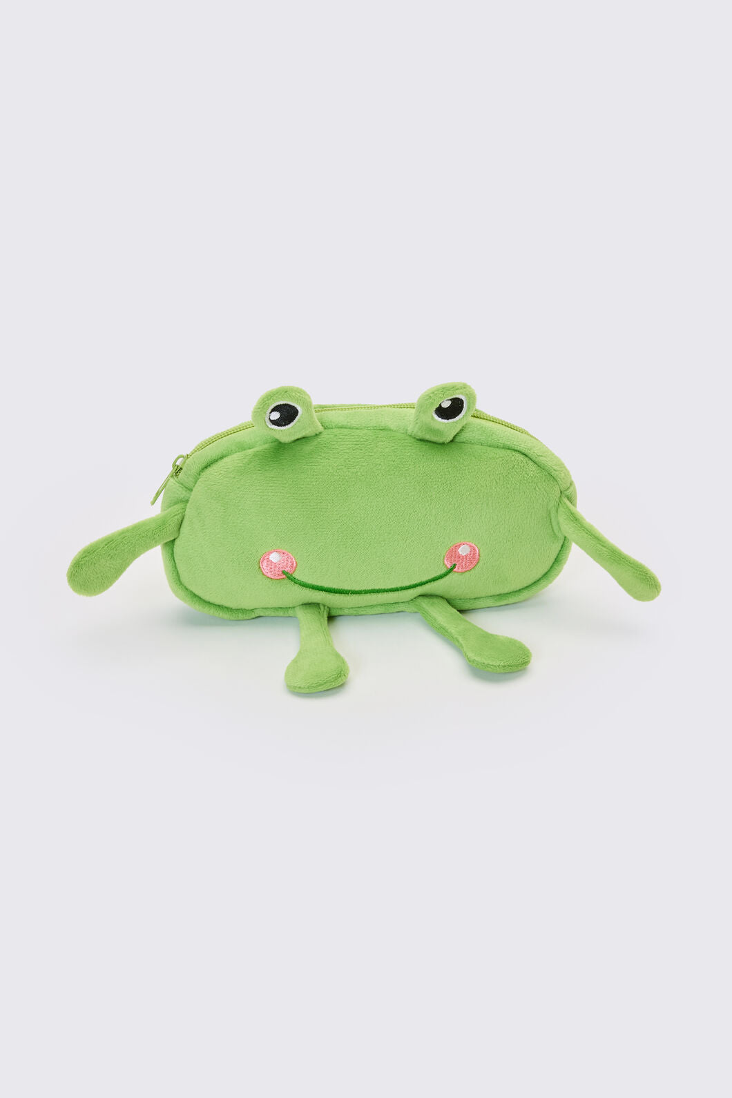 Dangerfield - Frog Plush Pencil Case - green