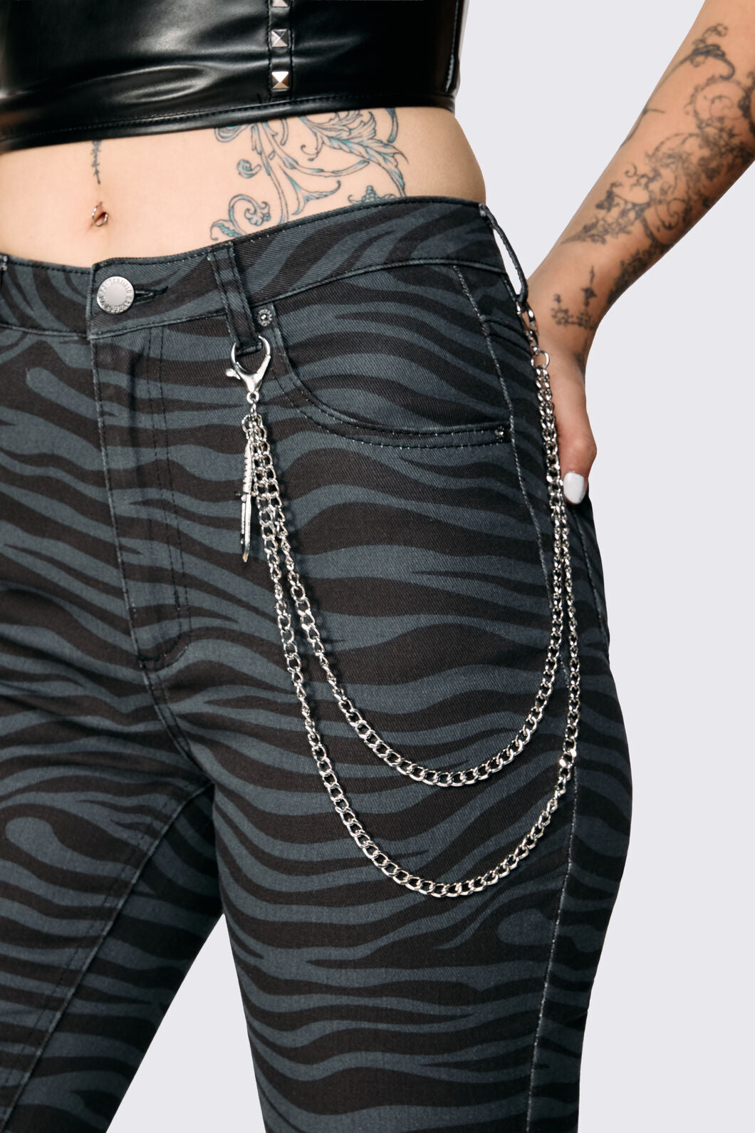 Dangerfield - Dagger Charm Jean Chain - silver