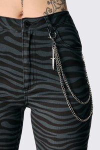 Dangerfield - Dagger Charm Jean Chain - silver