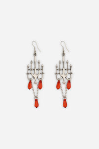 Dangerfield - Candelabra Goth Earrings - silver