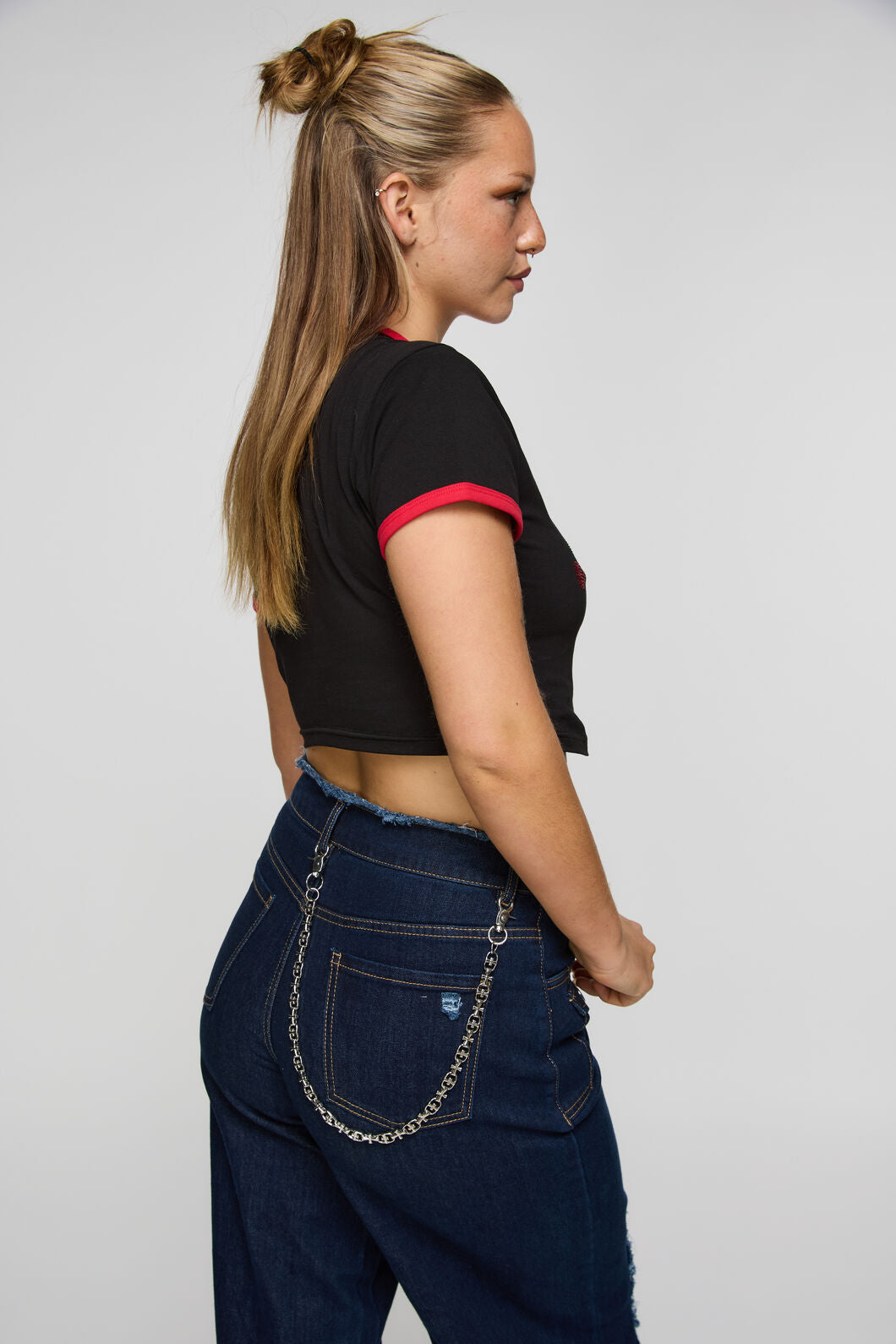 Dangerfield - Crosses Chunky Jean Chain - silver