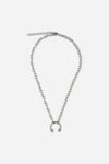 Dangerfield - Circular Barbell Necklace - silver
