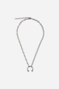 Dangerfield - Circular Barbell Necklace - silver