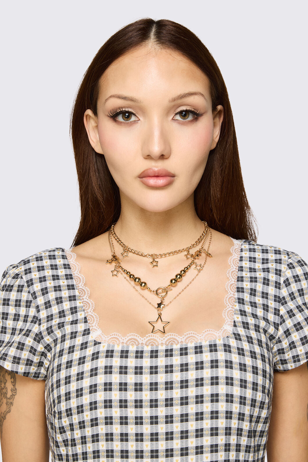 Dangerfield - Gold Stars Layer Necklace - gold