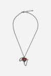 Dangerfield - Heart Chain Goth Necklace - black-red