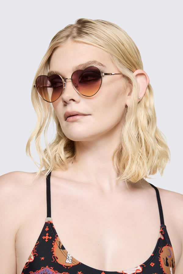 Dangerfield - Pink Pretty Heart Sunglasses - pink