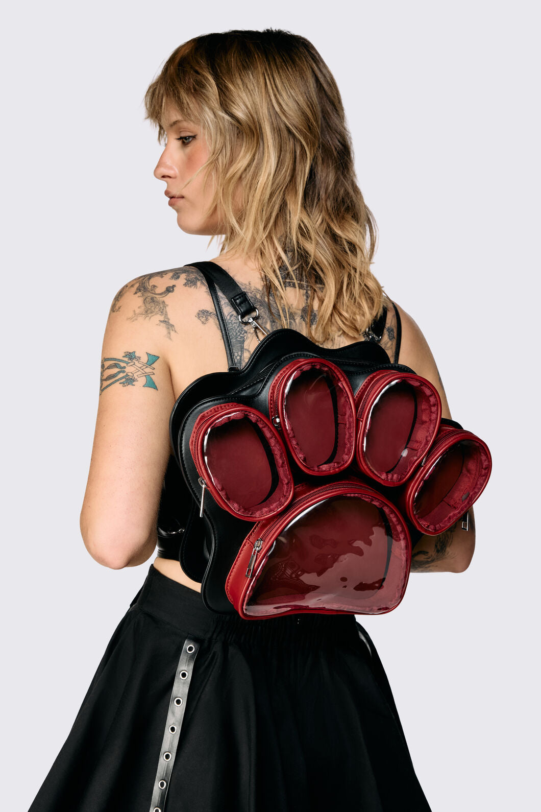 Dangerfield - Paw Backpack - black-red