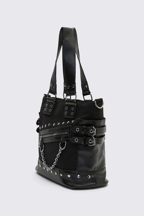 Dangerfield - Stud Chain Bag - black