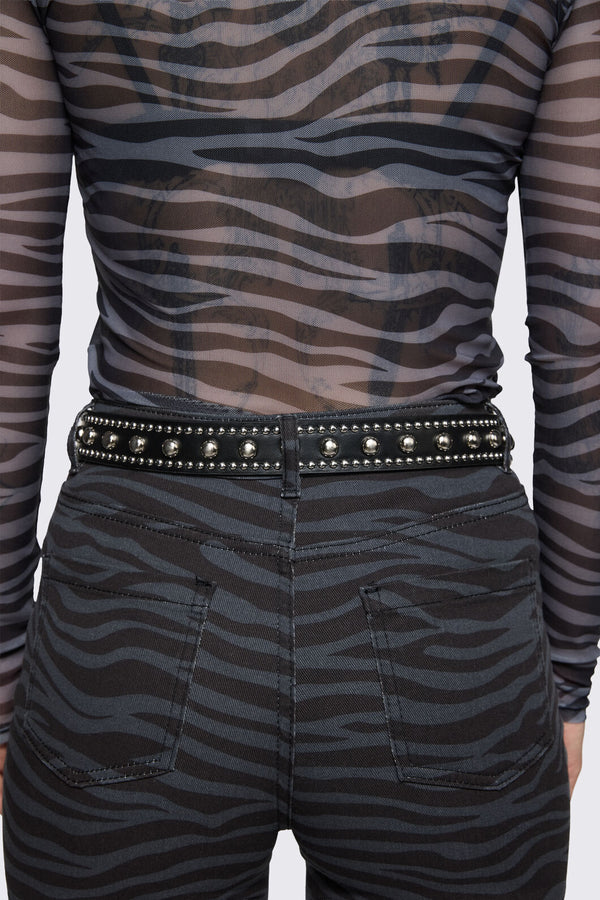 Dangerfield - Round Stud Belt - black