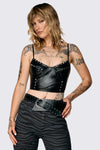 Dangerfield - Stud Low Slung Belt - black