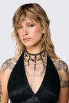 Dangerfield - Beaded Choker - black