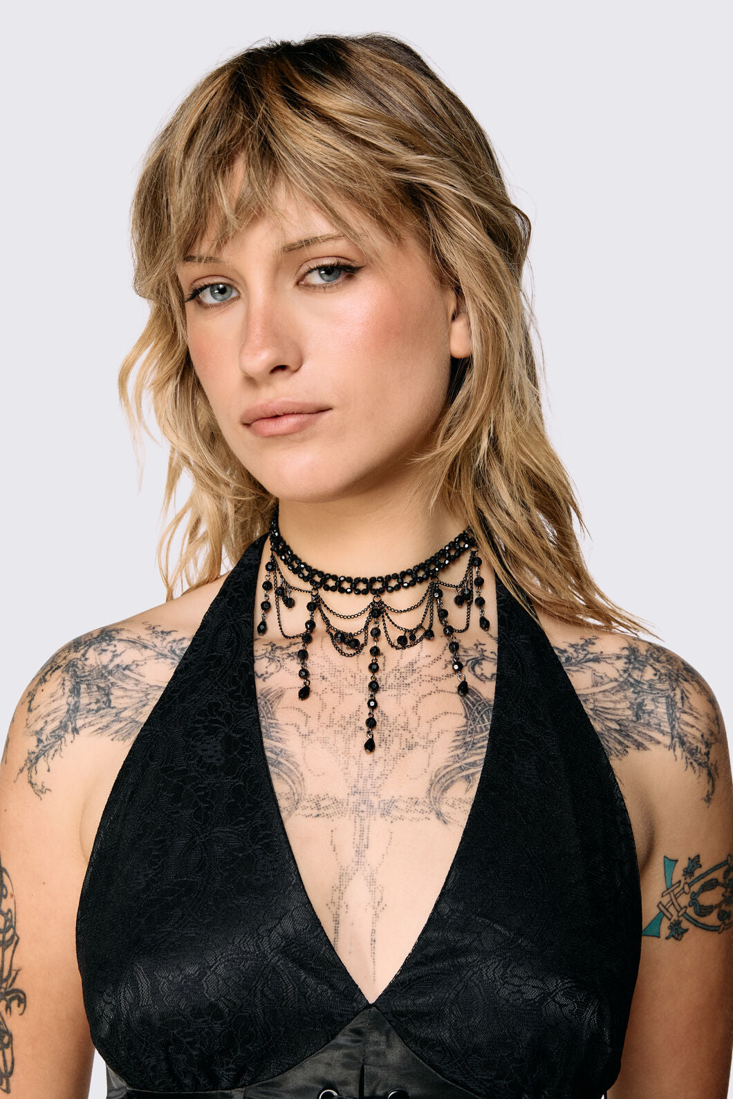 Dangerfield - Beaded Choker - black