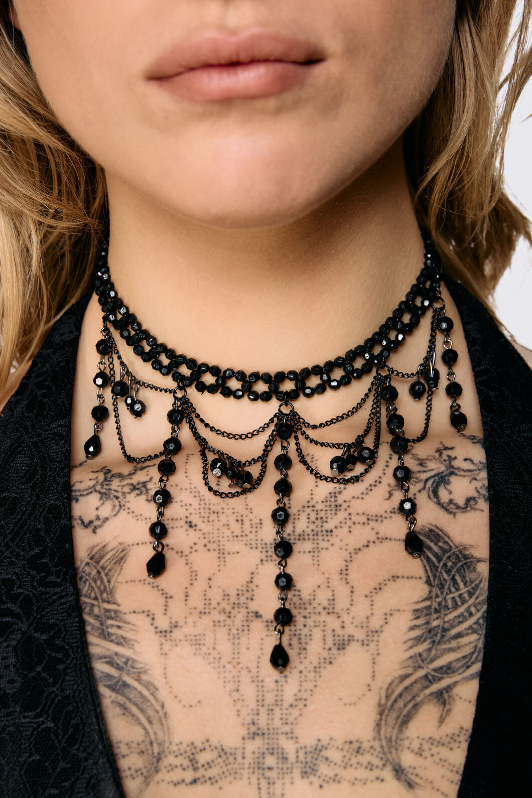 Dangerfield - Beaded Choker - black