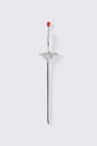 Dangerfield - Sword & Crystal Hair Pin - silver