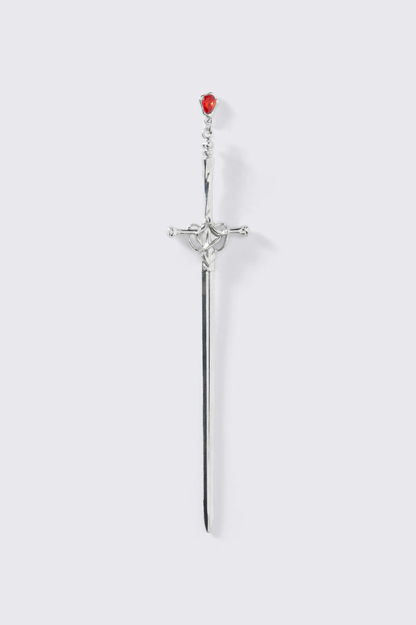 Dangerfield - Sword & Crystal Hair Pin - silver