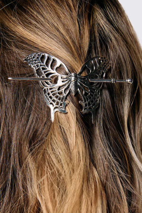 Dangerfield - Moth Hair Pin - silver