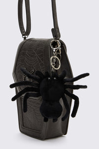 Dangerfield - Plush Spider Bag Charm - black