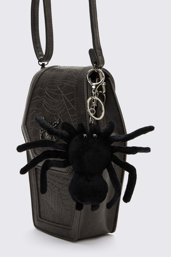 Dangerfield - Plush Spider Bag Charm - black