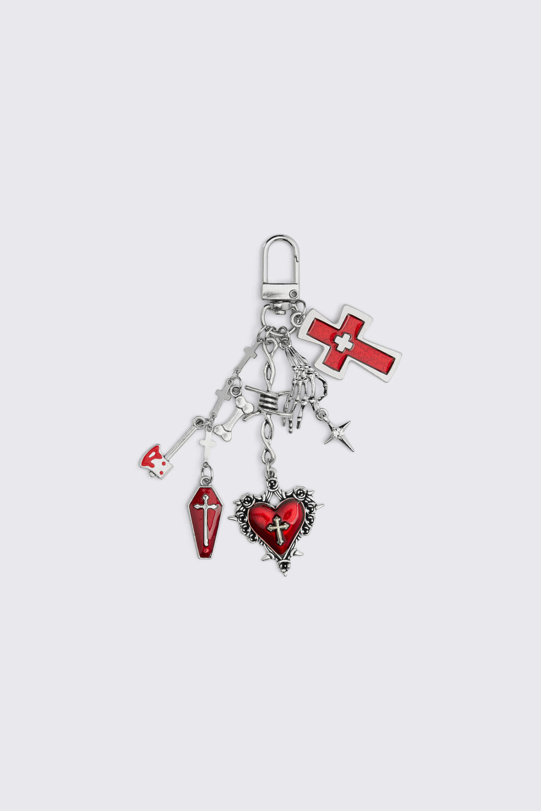 Dangerfield - Spooky Bag Charm - silver-red