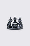 Dangerfield - Witchy Cats Tea Light Candle Hold - black