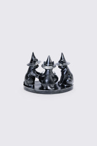 Dangerfield - Witchy Cats Tea Light Candle Hold - black