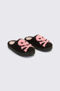 Dangerfield - Skull & Crossbone Slippers - black-pink