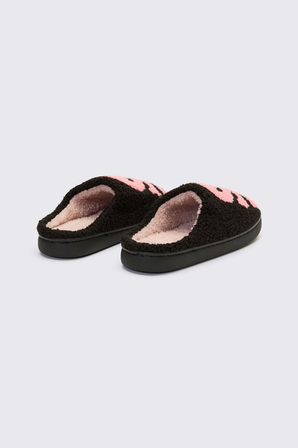 Dangerfield - Skull & Crossbone Slippers - black-pink